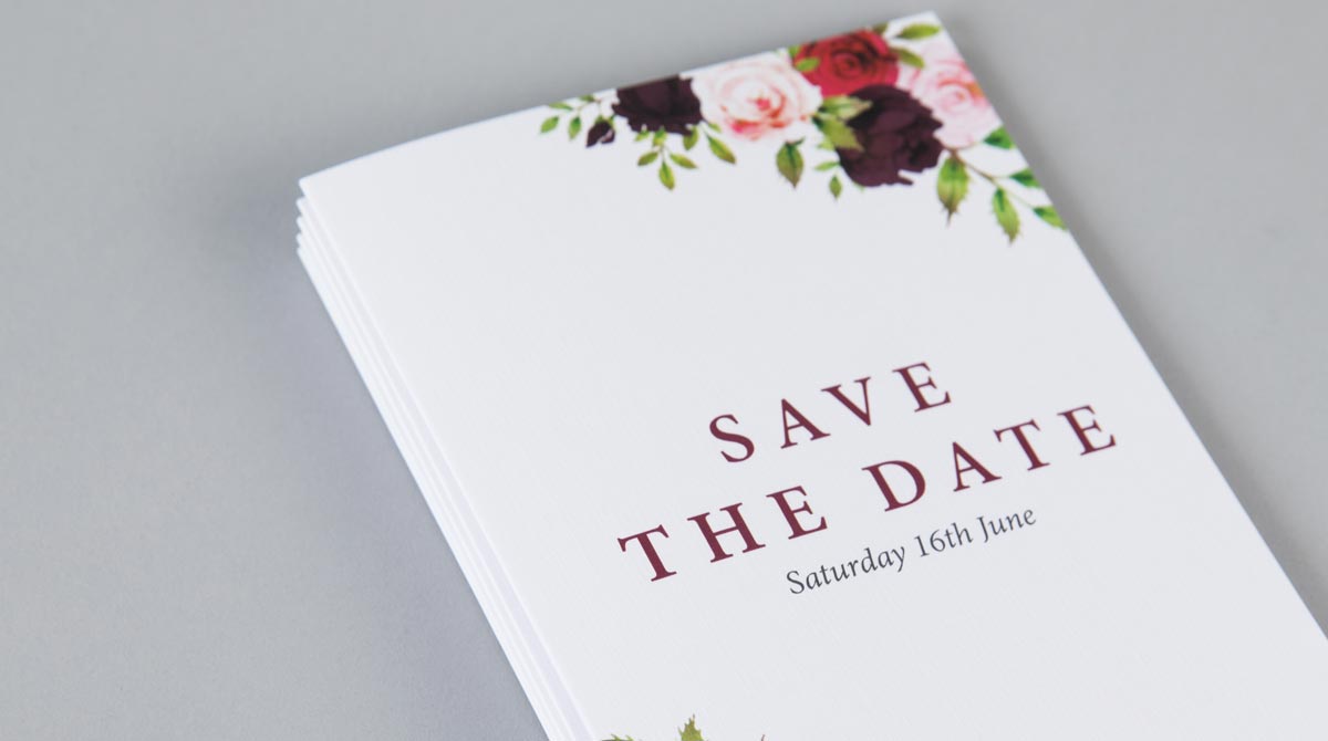 Folded Save The Date