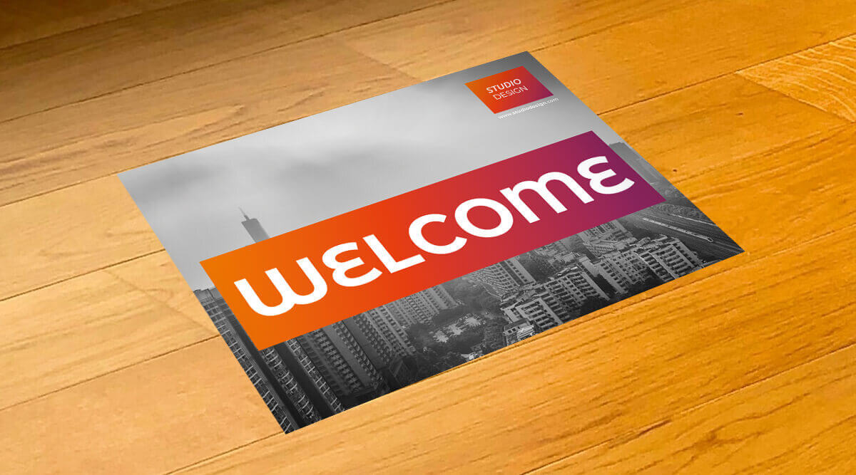 Welcome Floor Sticker
