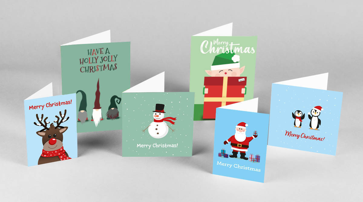 Group of kids Christmas Cards