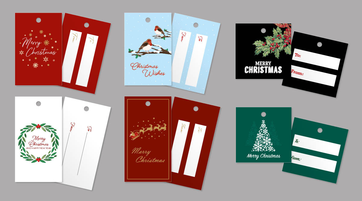 Traditional gift tags