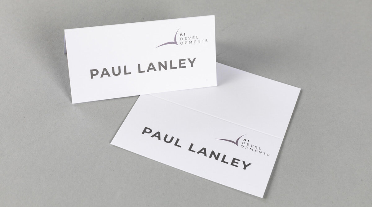 Name Cards Tent Fold